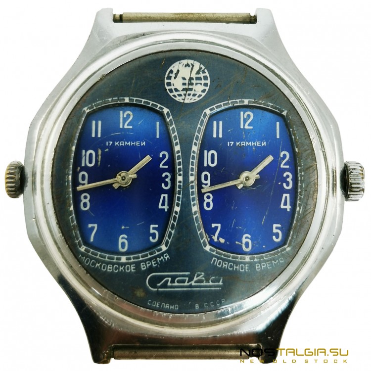 最稀有的手表Slava1601"二重奏"由苏联生产，两种机制！!!